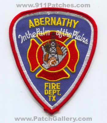 Abernathy Fire Department Patch (Texas)
Scan By: PatchGallery.com
Keywords: dept. tx in the palm of the plains
