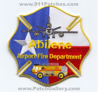 Abilene Airport Fire Department Patch (Texas)
Scan By: PatchGallery.com
Keywords: Dept. ARFF A.R.F.F. Aircraft Rescue Firefighter Firefighting CFR C.F.R. Crash