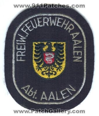Abt Aalen Fire (Germany)
Scan By: PatchGallery.com
Keywords: abt. freiw feuerwehr