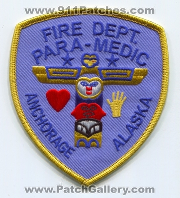 Anchorage Fire Department Paramedic EMS Patch (Alaska)
Scan By: PatchGallery.com
Keywords: dept. para-medic