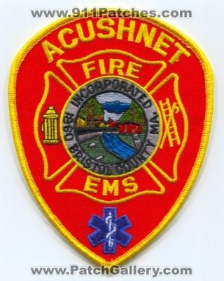 Acushnet Fire Department (Massachusetts)
Scan By: PatchGallery.com
Keywords: dept. ems bristol county ma.