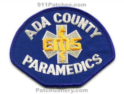 Ada County Paramedics Ambulance EMS Patch (Idaho)
Scan By: PatchGallery.com
Keywords: emergency medical services e.m.s. emt e.m.t. technician