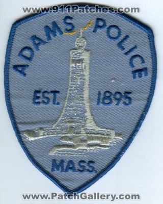Adams Police (Massachusetts)
Scan By: PatchGallery.com
Keywords: mass.