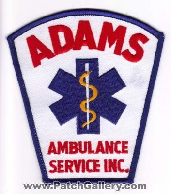Adams Ambulance Service Inc
Thanks to Michael J Barnes for this scan.
Keywords: massachusetts ems