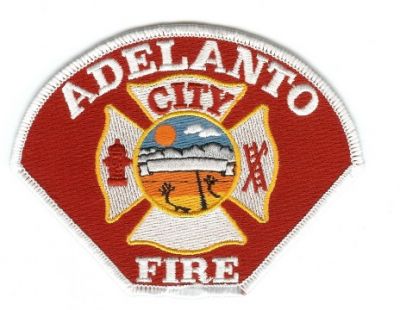 Adelanto Fire
Thanks to PaulsFirePatches.com for this scan.
Keywords: california city