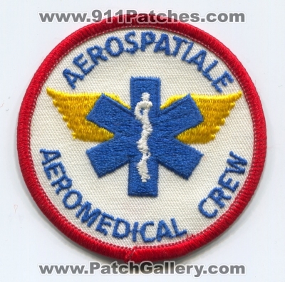Aerospatiale Aeromedical Crew Patch (France)
Scan By: PatchGallery.com
Keywords: ems air medical helicopter ambulance