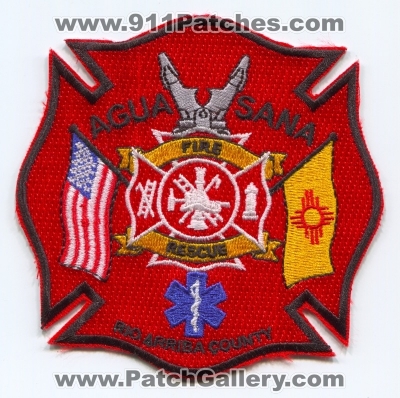 Agua Sana Fire Rescue Department Patch (New Mexico)
Scan By: PatchGallery.com
Keywords: dept. rio arriba county co.