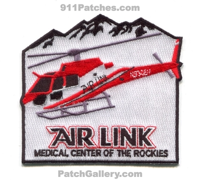 Air Link at Medical Center of the Rockies Patch (Colorado) (Confirmed) (Defunct)
[b]Scan From: Our Collection[/b]
[b]Patch Made By: 911Patches.com[/b]
Now UCHealth LifeLine
Keywords: airlink ambulance medical helicopter medevac ems