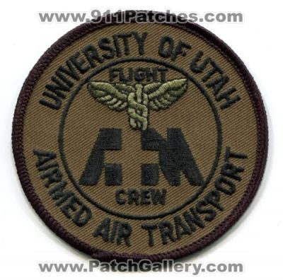 AirMed Air Transport Flight Crew (Utah)
Scan By: PatchGallery.com
Keywords: medical helicopter ambulance ems university of