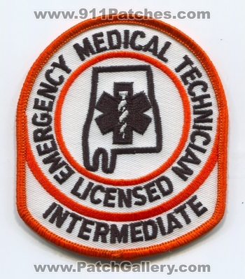 Alabama State Licensed Emergency Medical Technician EMT Intermediate EMS Patch (Alabama)
Scan By: PatchGallery.com
Keywords: certified registered e.m.t. services e.m.s. ambulance