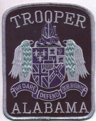 Alabama State Trooper
Thanks to EmblemAndPatchSales.com for this scan.
Keywords: police