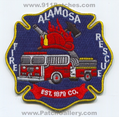 Alamosa Fire Rescue Department Patch (Colorado)
[b]Scan From: Our Collection[/b]
Keywords: dept. est. 1878