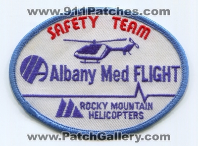 Albany Med Flight Safety Team Patch (New York)
Scan By: PatchGallery.com
Keywords: ems medflight air medical helicopter ambulance rocky mountain helicopters