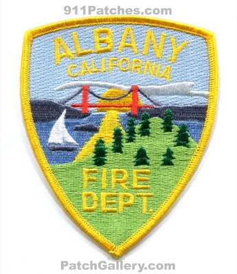 Albany Fire Department Patch (California)
Scan By: PatchGallery.com
Keywords: dept. bridge sailboat