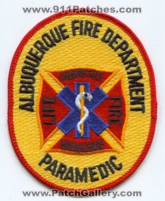 Albuquerque Fire Department Paramedic (New Mexico)
Scan By: PatchGallery.com
Keywords: dept. life chemisty knowledge