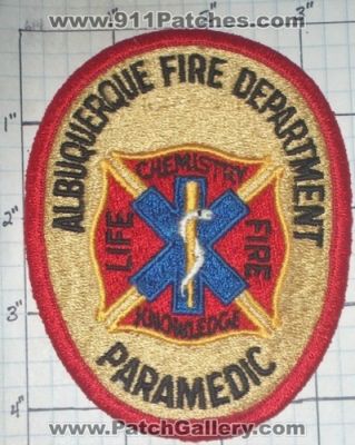 Albuquerque Fire Department Paramedic (New Mexico)
Thanks to swmpside for this picture.
Keywords: dept.