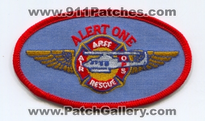 Alert One ARFF Air Rescue Ops Patch (UNKNOWN STATE)
[b]Scan From: Our Collection[/b]
Keywords: 1 aircraft airport rescue firefighter firefighting operations helicopter