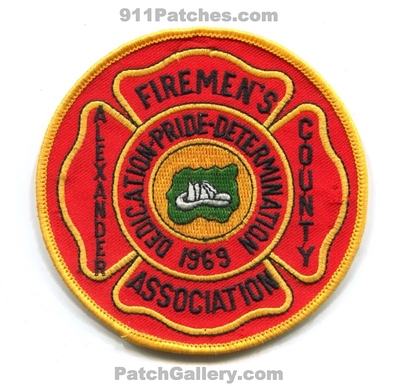 Alexander County Firemens Association Patch (North Carolina) (Confirmed)
Scan By: PatchGallery.com
Keywords: co. assoc. assn. fire department dept. dedication pride determination 1969
