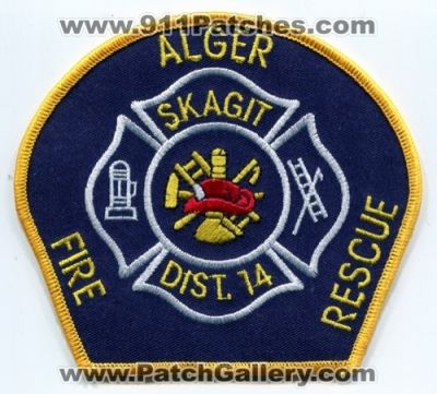 Alger Fire Rescue Department Skagit County District 14 (Washington)
Scan By: PatchGallery.com
Keywords: dept. co. dist. number no. #14