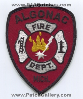 Algonac Fire Department Patch (Michigan)
Scan By: PatchGallery.com
Keywords: dept. mich.