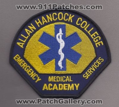 Allan Hancock College Emergency Medical Services Academy (California)
Thanks to Paul Howard for this scan.
Keywords: ems