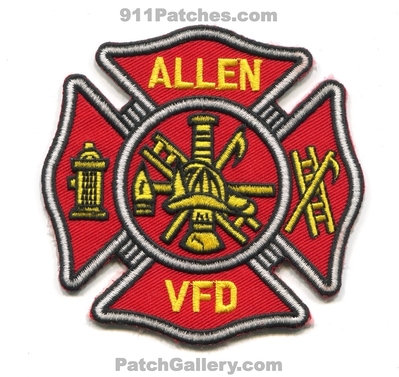 Allen Volunteer Fire Department Patch (North Carolina)
Scan By: PatchGallery.com
Keywords: vol. dept. vfd