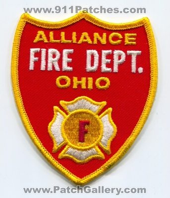 Alliance Fire Department Patch (Ohio)
Scan By: PatchGallery.com
Keywords: dept.