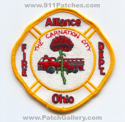 Alliance Fire Department Patch (Ohio)
Scan By: PatchGallery.com
Keywords: dept. the carnation city
