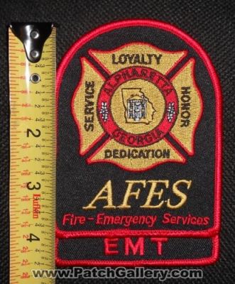 Alpharetta Fire Emergency Services EMT (Georgia)
Thanks to Matthew Marano for this picture.
Keywords: afes department dept. loyalty dedication service honor