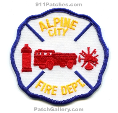 Alpine City Fire Department Patch (Utah)
Scan By: PatchGallery.com
Keywords: dept.