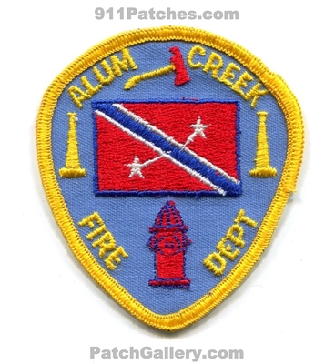 Alum Creek Fire Department Patch (West Virginia)
Scan By: PatchGallery.com
Keywords: dept.