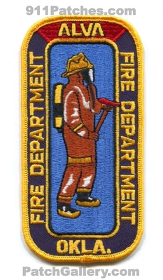 Alva Fire Department Patch (Oklahoma)
Scan By: PatchGallery.com
Keywords: dept. okla.