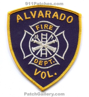 Alvarado Volunteer Fire Department Patch (Texas)
Scan By: PatchGallery.com
Keywords: vol. dept.