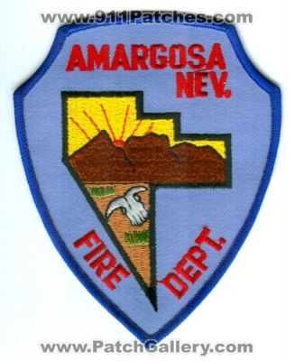 Amargosa Fire Department Patch (Nevada)
Scan By: PatchGallery.com
[b]Patch Made By: 911Patches.com[/b]
Keywords: dept. nev.