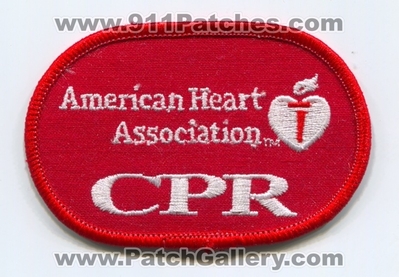 American Heart Association AHA CPR EMS Patch (No State Affiliation)
Scan By: PatchGallery.com
Keywords: a.h.a. c.p.r. cardio pulmonary resuscitation emergency medical services e.m.s. ambulance