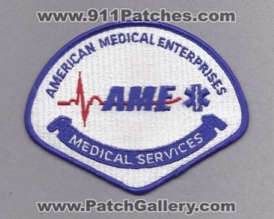American Medical Enterprises Emergency Medical Services (New York)
Thanks to Paul Howard for this scan.
Keywords: ame ems