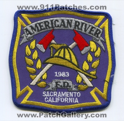 American River Fire Department Patch (California)
Scan By: PatchGallery.com
Keywords: dept. f.d. sacramento