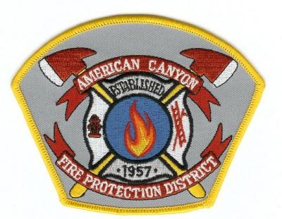 American Canyon Fire Protection District
Thanks to PaulsFirePatches.com for this scan.
Keywords: california
