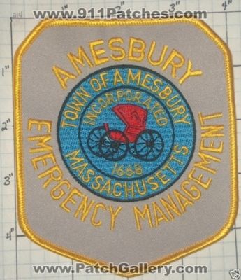 Amesbury Emergency Management (Massachusetts)
Thanks to swmpside for this picture.
Keywords: em town of