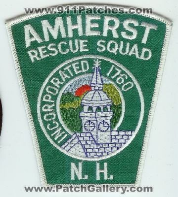 Amherst Rescue Squad (New Hampshire)
Thanks to Mark C Barilovich for this scan.
Keywords: n.h. nh