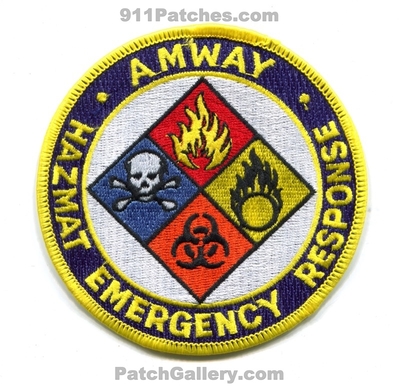 Amway Corporation HazMat Emergency Response Patch (Wisconsin)
Scan By: PatchGallery.com
Keywords: hazardous materials haz-mat ert team fire