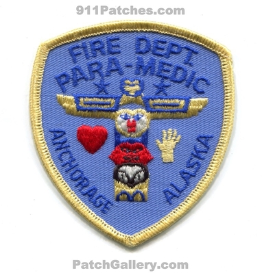 Anchorage Fire Department Paramedic EMS Patch (Alaska)
Scan By: PatchGallery.com
Keywords: dept. para-medic