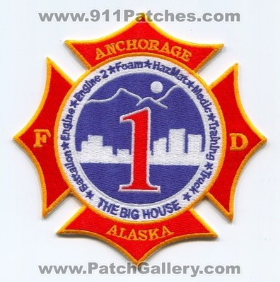 Anchorage Fire Department Station 1 Patch (Alaska)
Scan By: PatchGallery.com
Keywords: dept. afd company co. battalion engine 2 foam hazmat haz-mat medic training truck the big house