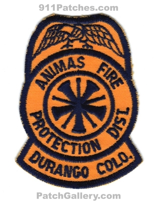 Animas Fire Protection District Durango Patch (Colorado)
[b]Scan From: Our Collection[/b]
Keywords: prot. dist. department dept. colo.
