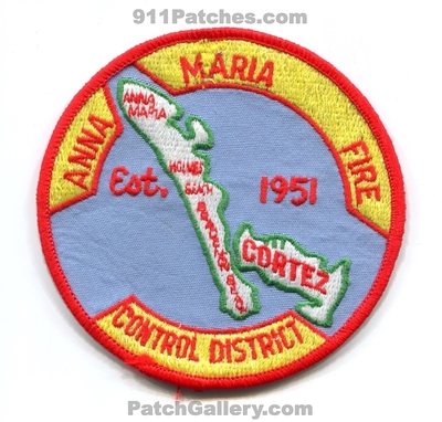 Anna Maria Fire Control District Patch (Florida)
Scan By: PatchGallery.com
Keywords: dist. department dept. holmes beach bradenton cotez est. 1951