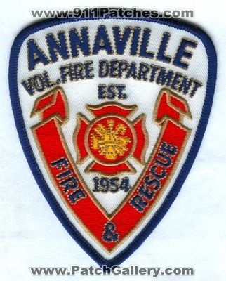 Annaville Fire & Rescue Patch (Texas)
[b]Scan From: Our Collection[/b]
Keywords: and volunteer department
