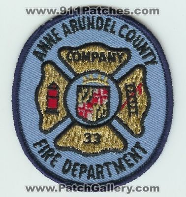 Anne Arundel County Fire Department Company 33 (Maryland)
Thanks to Mark C Barilovich for this scan.

