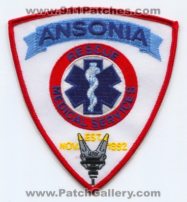 Ansonia Rescue Medical Services Patch (Connecticut)
Scan By: PatchGallery.com
Keywords: emergency ems