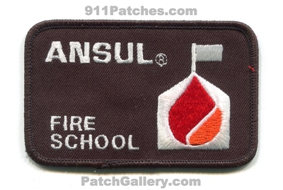 Ansul Corporation Fire School Patch (Wisconsin)
Scan By: PatchGallery.com
Keywords: company co. suppression foam