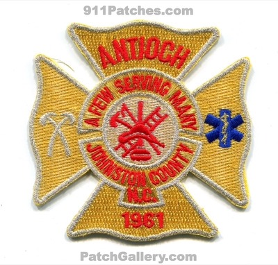 Antioch Fire Department Johnston County Patch (North Carolina)
Scan By: PatchGallery.com
Keywords: dept. co. a few serving many 1961